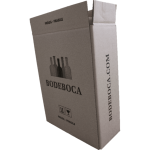 Caja para envío de 3 Botellas con celdas reforzadas